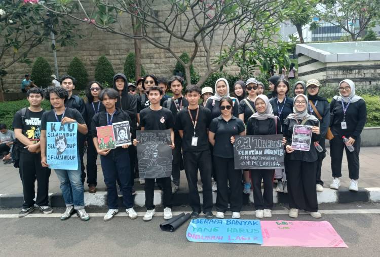 Himapol UIN gelar kampanye: ON Memorial Trouble,  di Bundaran HI